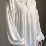 شومیز کرپ نباتی کد 1027