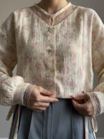 شومیز گلدار کد 1017 - Image 4