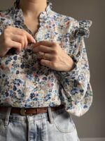 شومیز گلدار کد 1024 - Image 2
