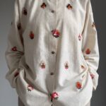 شومیز لینن گلدوزی کد 1034