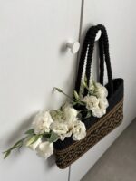 کیف رافیا مشکی کد 2506 - Image 2