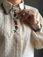شومیز لینن پفکی کد 1051 - Image 2