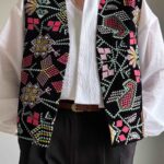 ژیله مخمل سوزن دوزی کد 1215