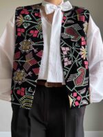 ژیله مخمل سوزن دوزی کد 1215