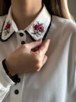 شومیز کرپ الیزه کد 1061 - Image 2